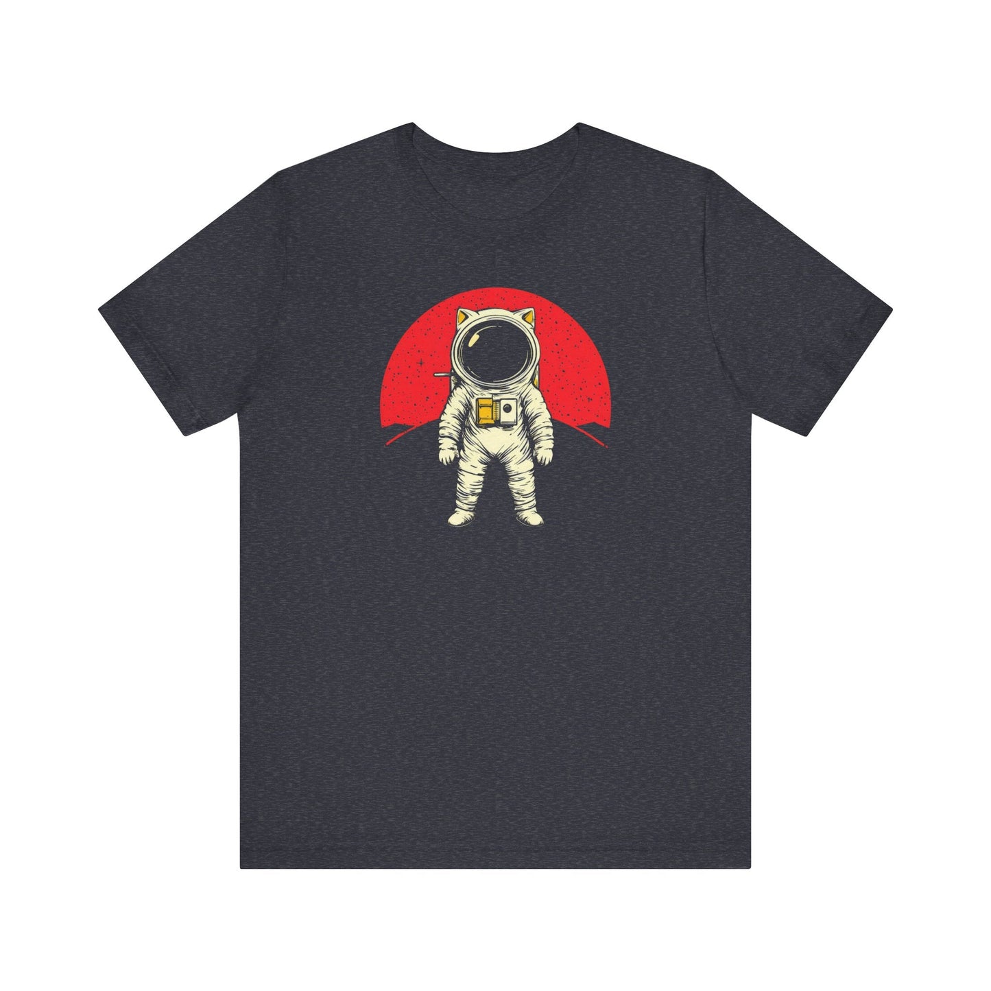 Astronaut Cat with Red Planet Graphic Tee
