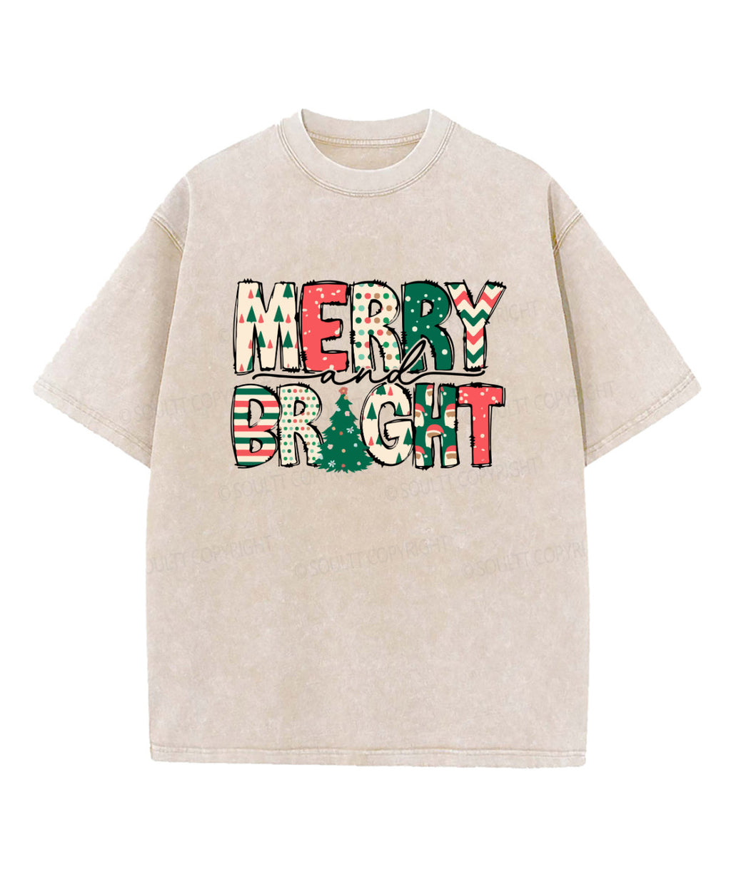 Merry And Bright Washed Christian T-shirt Style001 Hoodie, Sweatshirt | CiraTrend.com (Image 4)