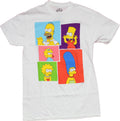 The Simpsons Mens T-Shirt - Character Portrait Color Boxes Hoodie, Sweatshirt | CiraTrend.com