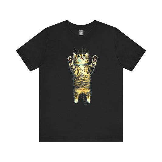 Playful Cat Graphic Tee Style017