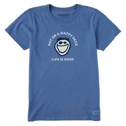 Women's Put On a Happy Face Jake Short Sleeve Tee