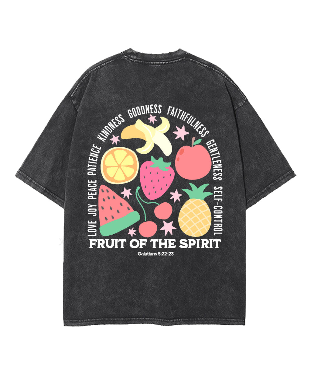 Fruit Of The Spirit Double Sided Unisex Washed Christian T-shirt Style009 Hoodie, Sweatshirt | CiraTrend.com (Image 3)