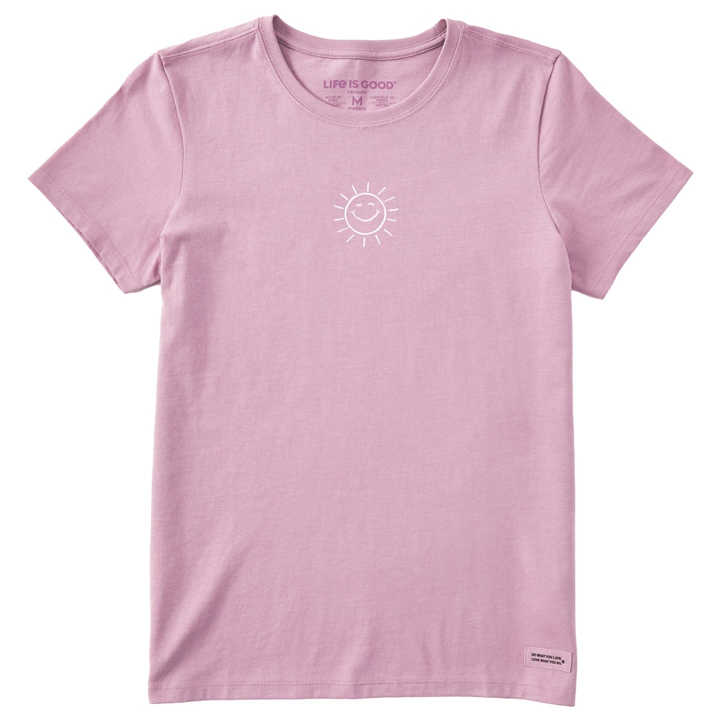Women's Lil' Happy Sunshine Short Sleeve Crusher Tee Style001