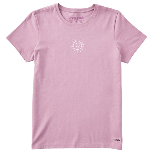 Women's Lil' Happy Sunshine Short Sleeve Crusher Tee Style001