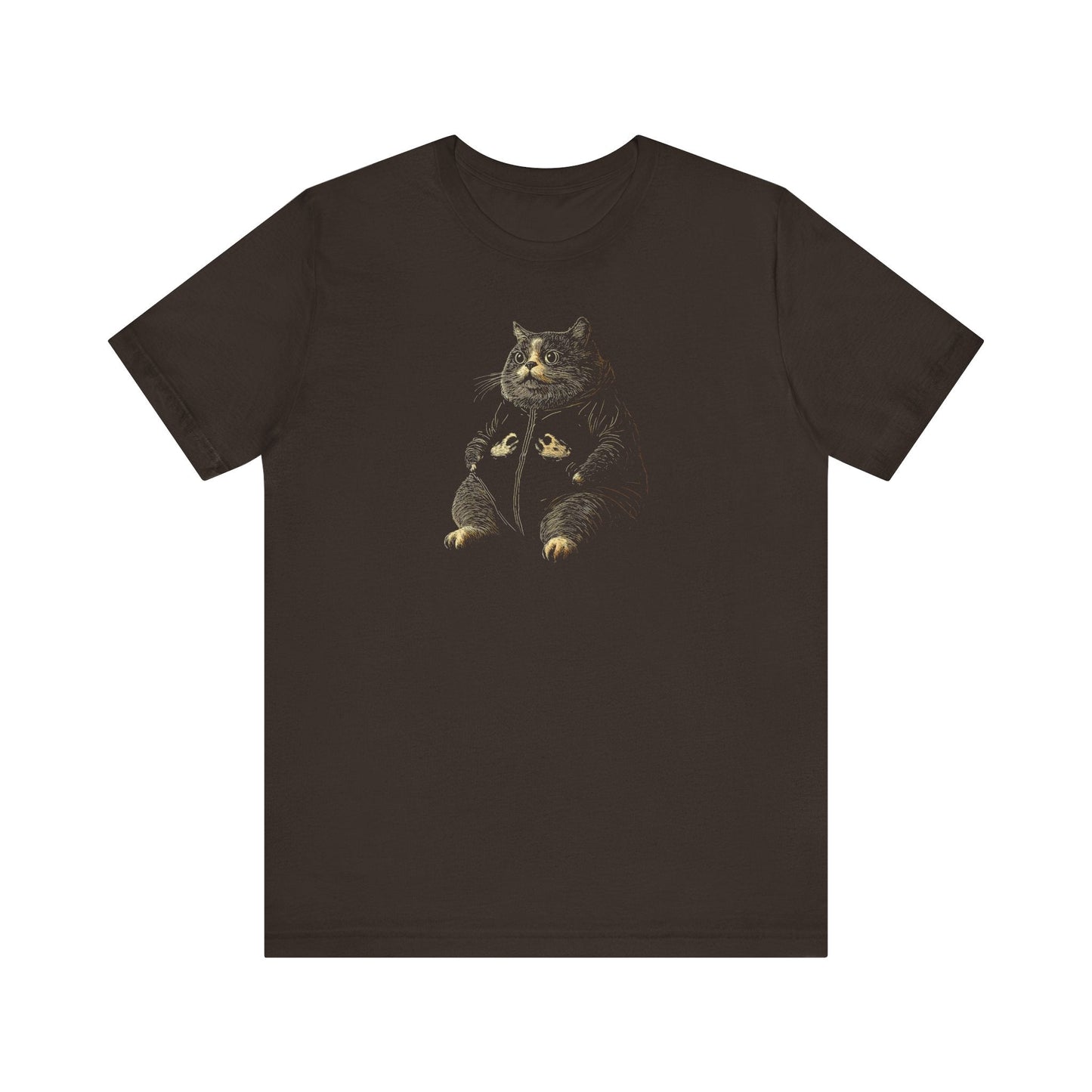 Chubby Cat Hoodie Graphic T-Shirt