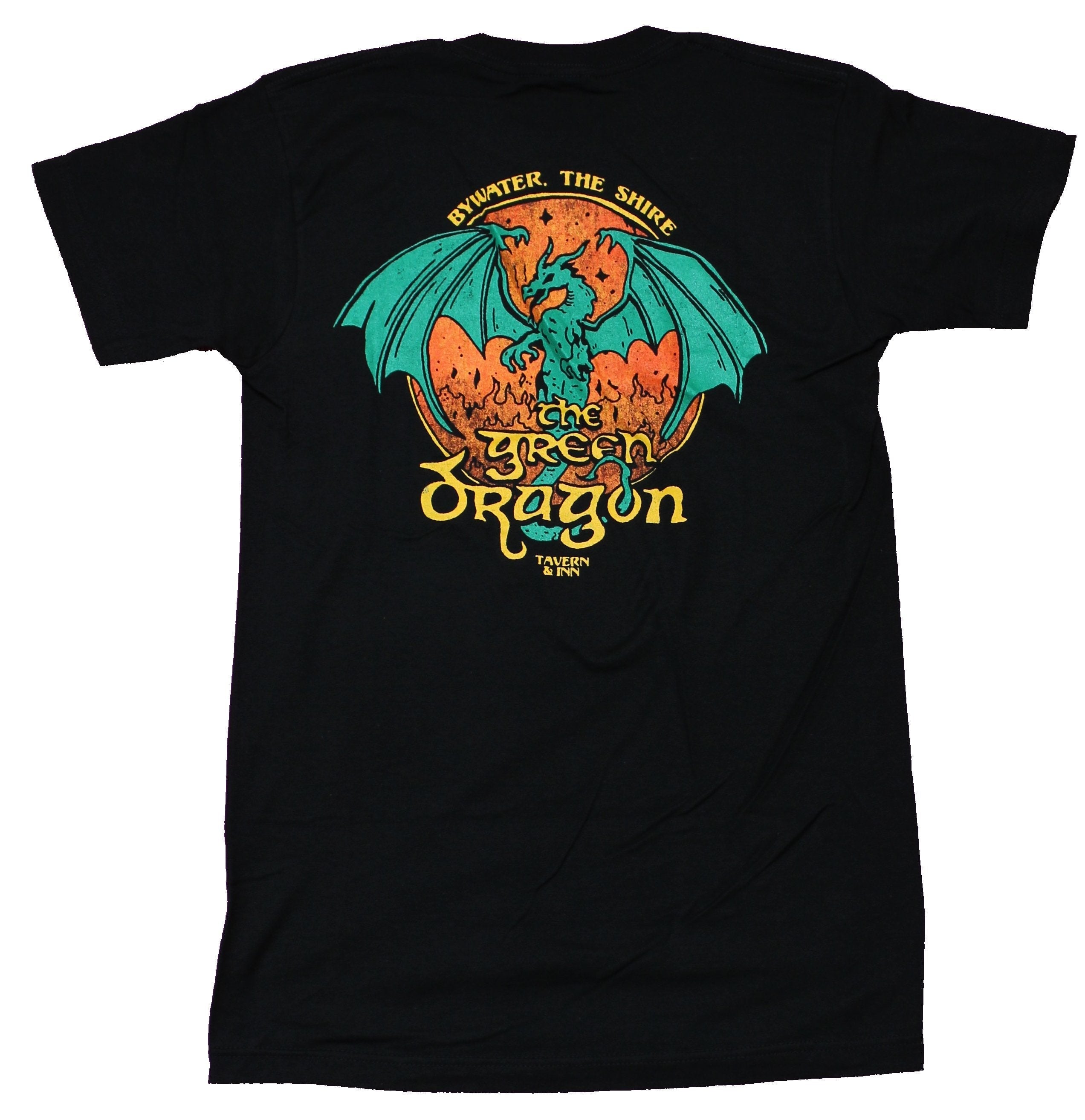 Lord of the Rings Mens T-Shirt - The Green Dragon Lapel & Back Logo Hoodie, Sweatshirt | CiraTrend.com (Image 2)