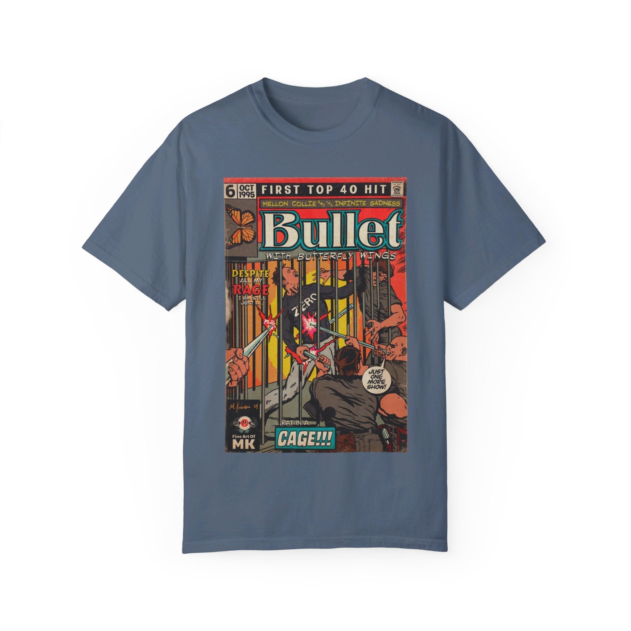 Bullet With Butterfly Wings - Unisex Comfort Colors T-shirt Hoodie, Sweatshirt | CiraTrend.com (Image 2)