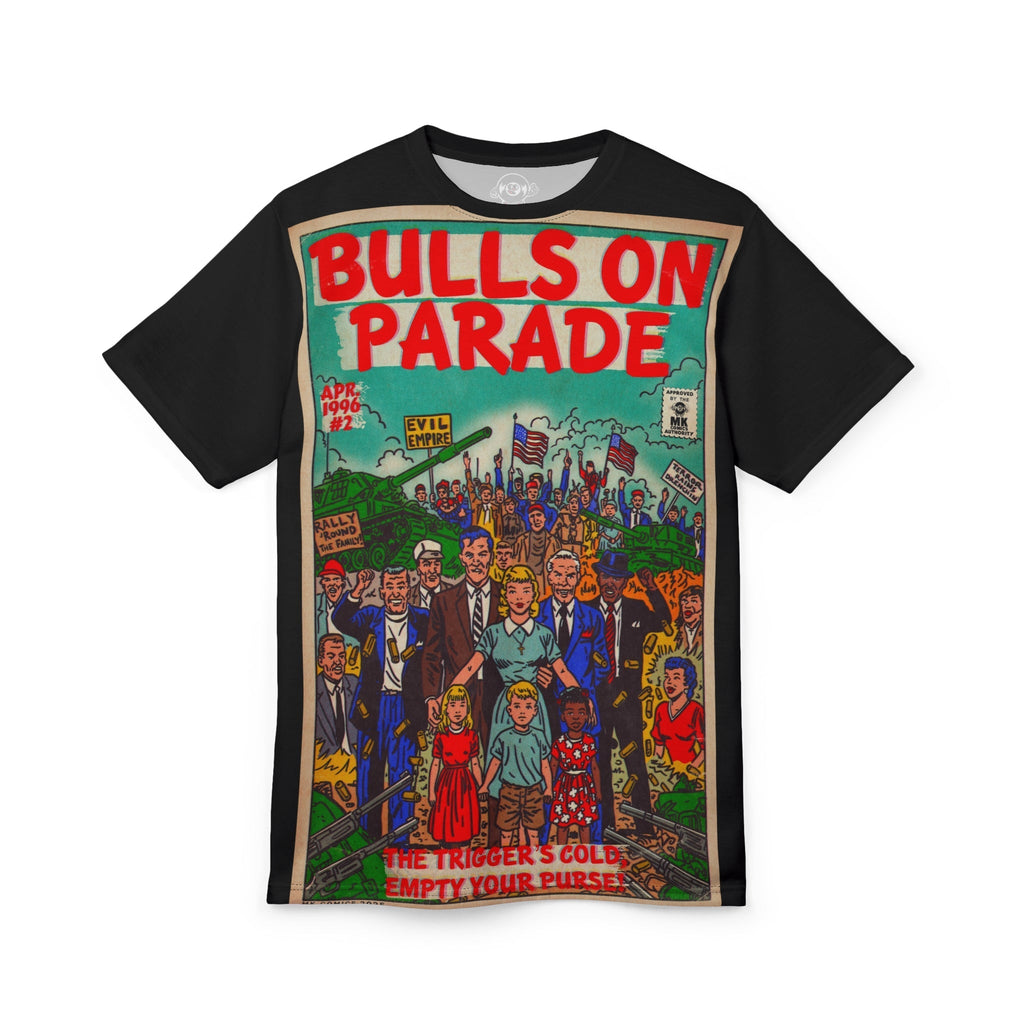 Bulls Parade -Unisex Cut & Sew Tee (AOP) Hoodie, Sweatshirt | CiraTrend.com (Image 1)