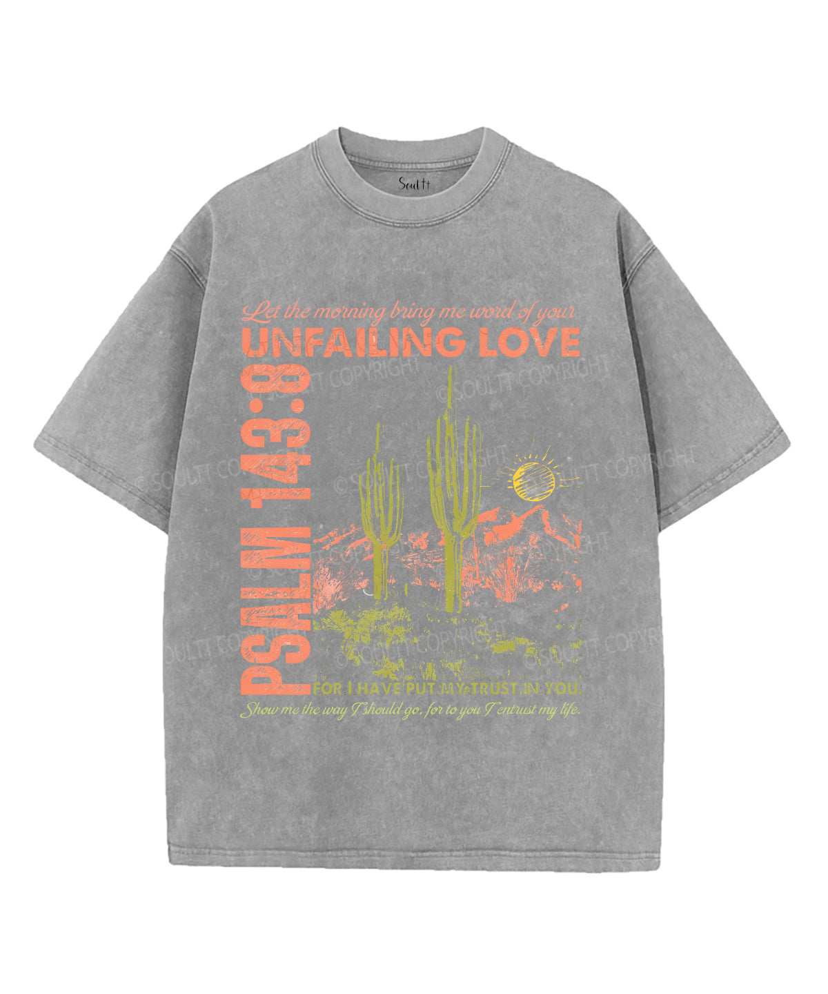 I Have Put My Trust Into You Unisex Washed Christian T-shirt Hoodie, Sweatshirt | CiraTrend.com (Image 2)