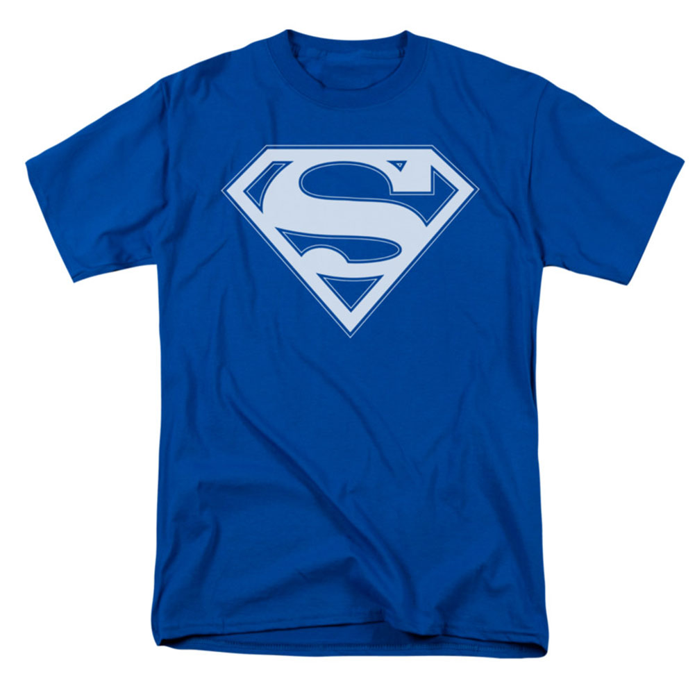 Blue & White Shield T-shirt Hoodie, Sweatshirt | CiraTrend.com