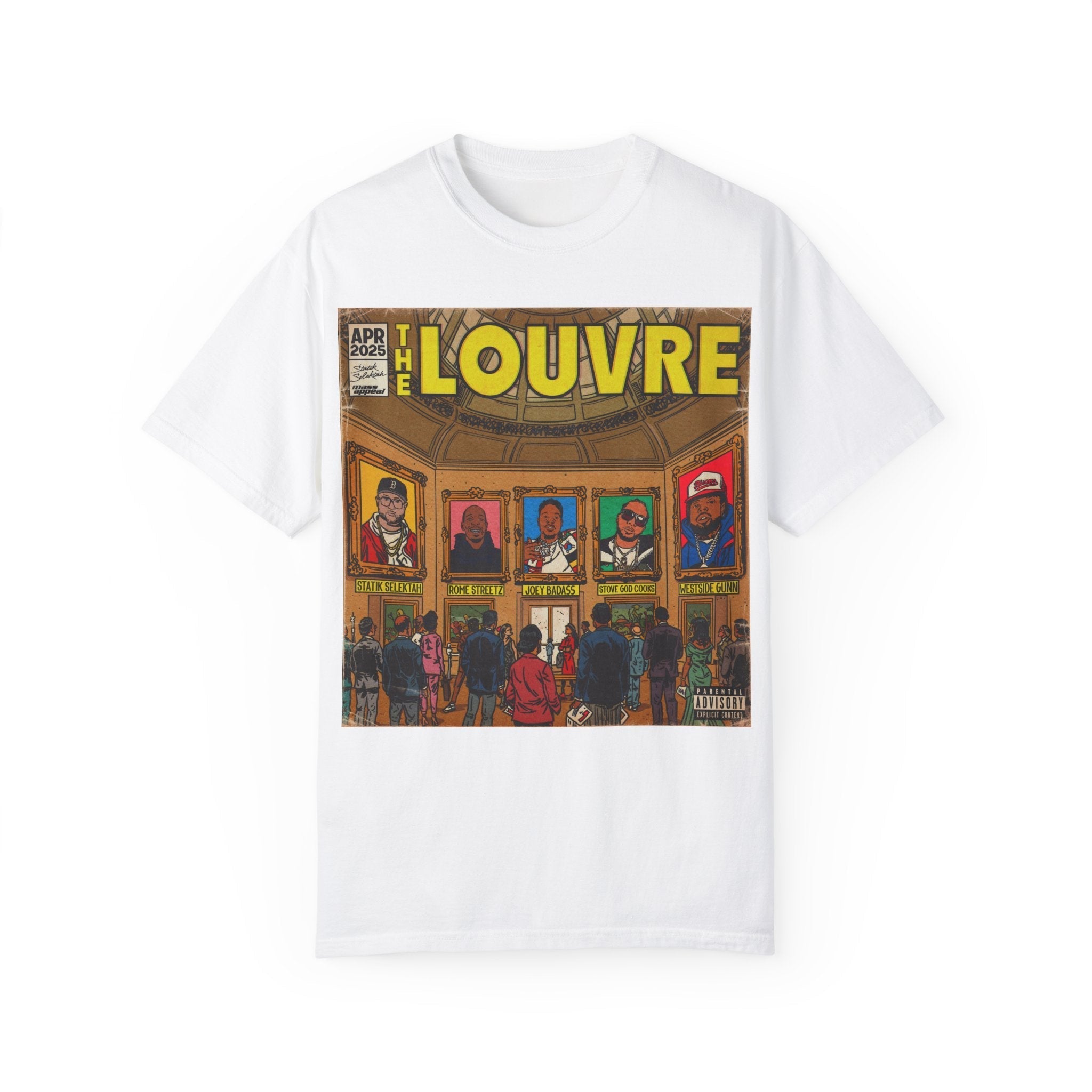 The Louvre - Statik Selektah & MK Collab - Unisex Comfort Colors T-shirt Hoodie, Sweatshirt | CiraTrend.com (Image 2)