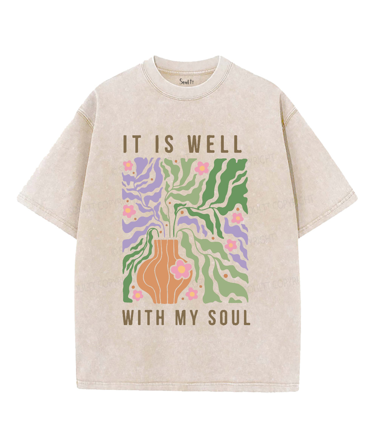 It Is Well With My Soul Washed Christian T-shirt Style028 Hoodie, Sweatshirt | CiraTrend.com (Image 2)