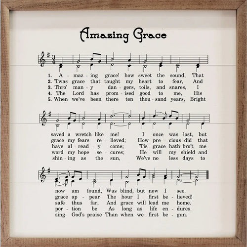 Amazing Grace Sheet Music White