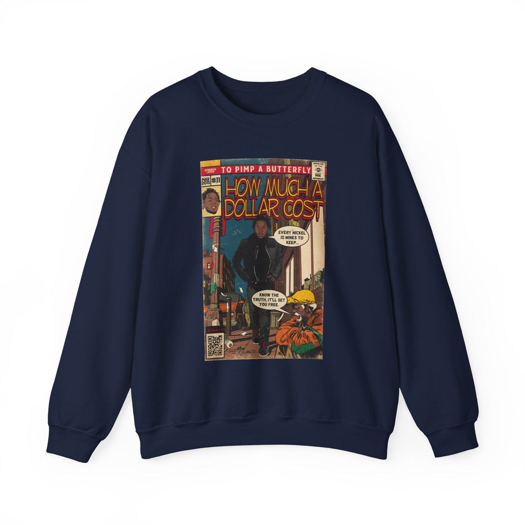 How Much A Dollar Cost- Unisex Heavy BlendÃ¢â€žÂ¢ Crewneck Sweatshirt T-Shirts, Hoodie | CiraTrend.com (Image 2)