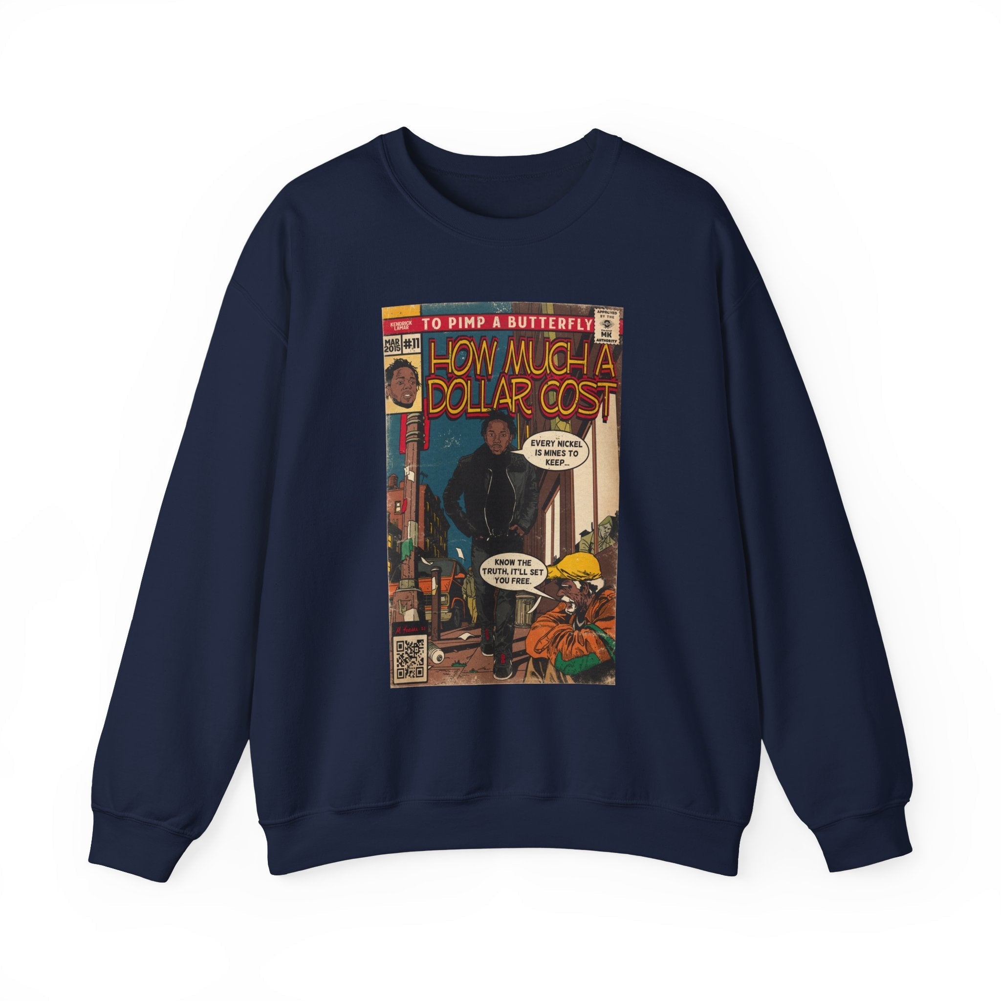 How Much A Dollar Cost- Unisex Heavy BlendÃ¢â€žÂ¢ Crewneck Sweatshirt T-Shirts, Hoodie | CiraTrend.com (Image 2)