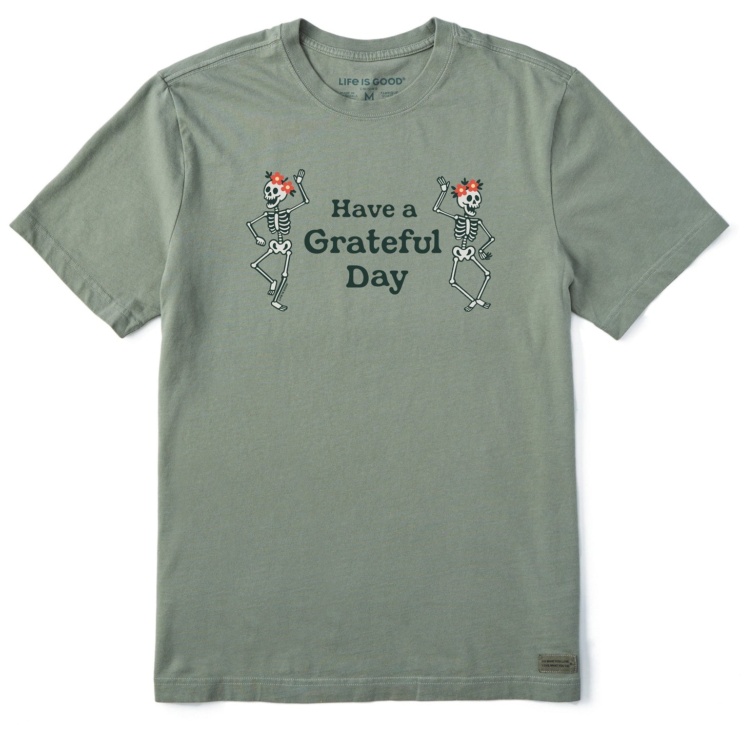 Men's Have a Grateful Day Dancing Skeletons Short Sleeve Tee