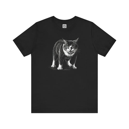 Vintage Cat Graphic T-Shirt Style003