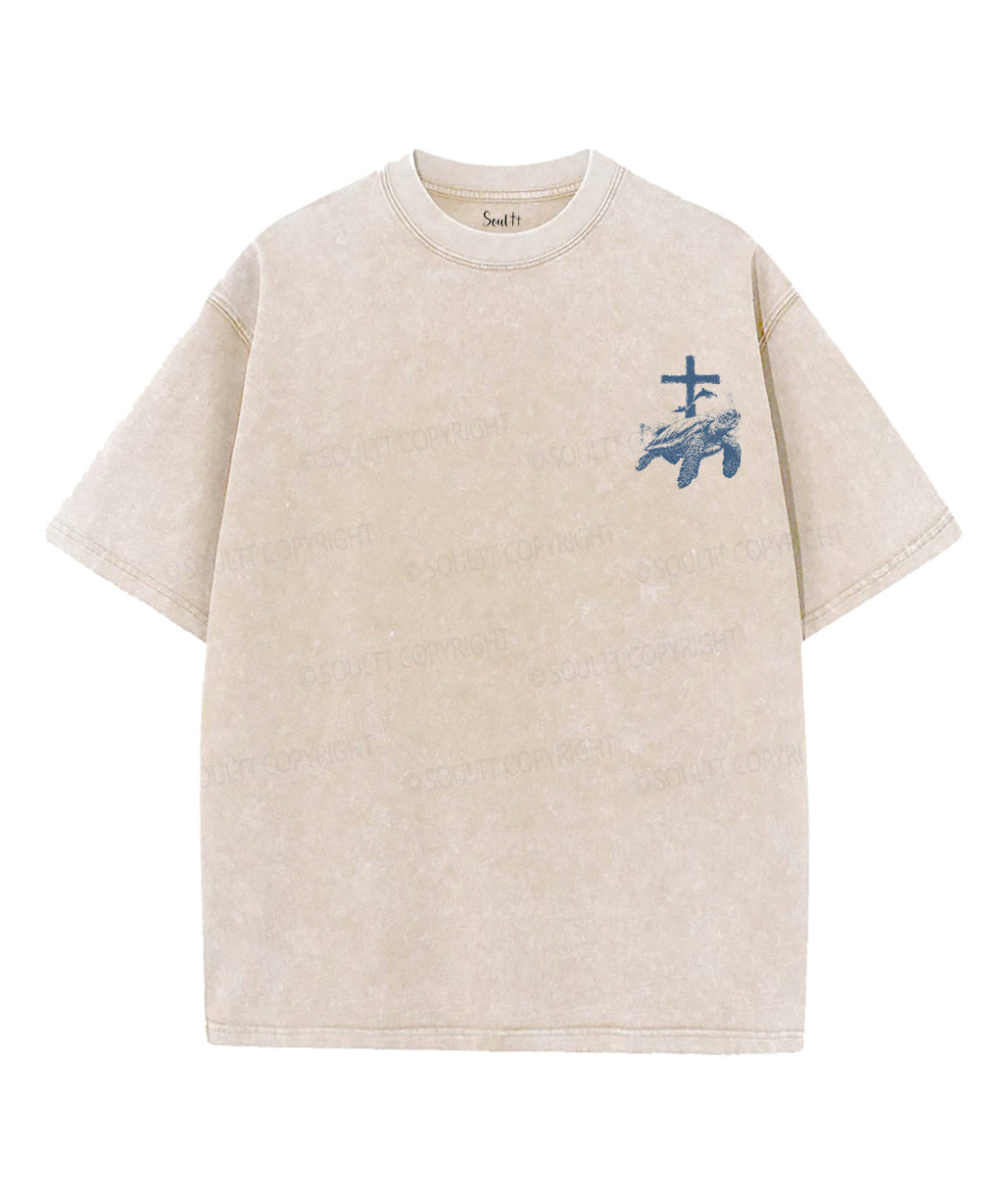 I Will Be With You Double Sided Unisex Washed Christian T-shirt Style051 Hoodie, Sweatshirt | CiraTrend.com (Image 4)
