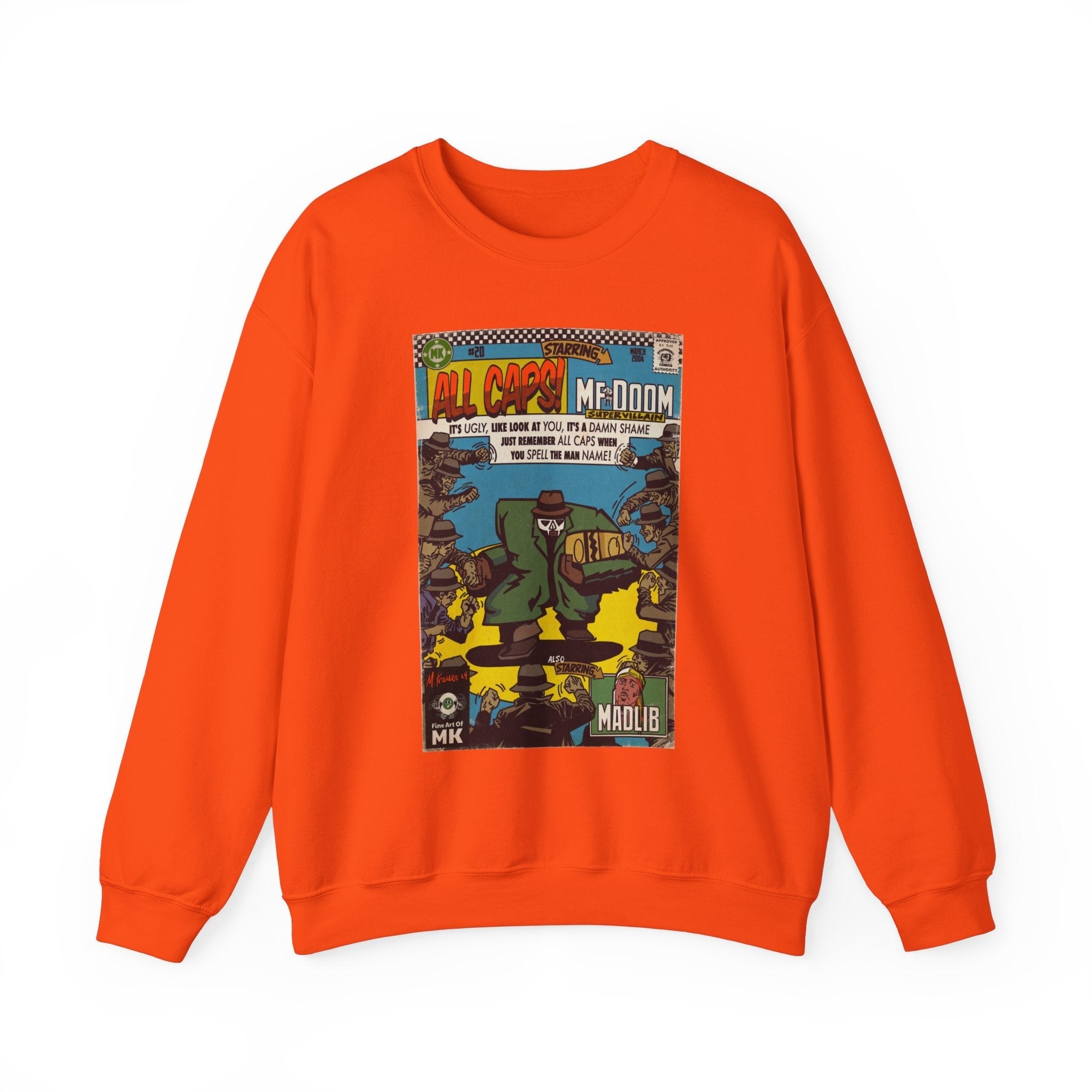 All Caps - Unisex Heavy BlendÃ¢â€žÂ¢ Crewneck Sweatshirt T-Shirts, Hoodie | CiraTrend.com (Image 3)