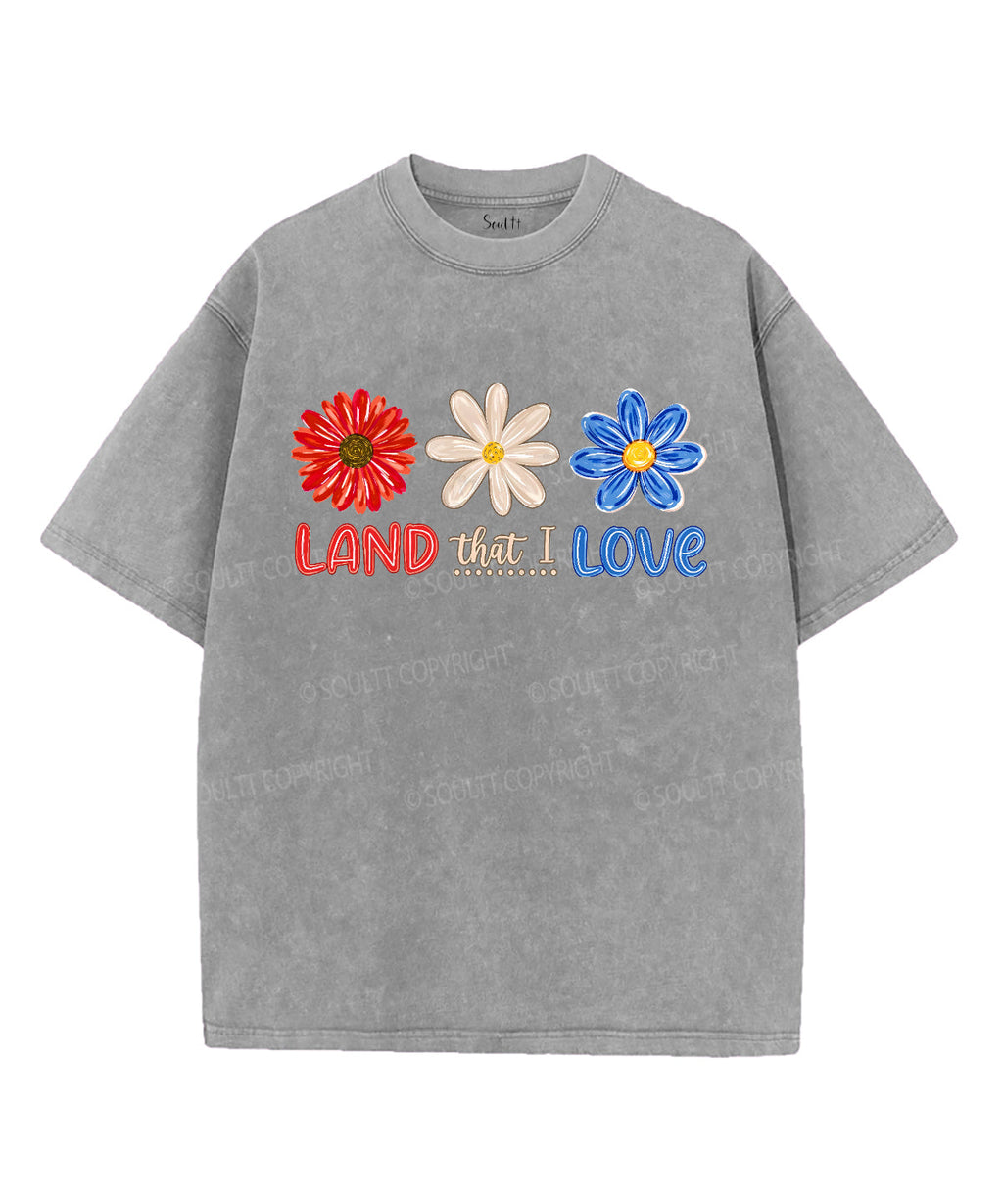 Land That I Love Unisex Washed Christian T-shirt Hoodie, Sweatshirt | CiraTrend.com (Image 2)