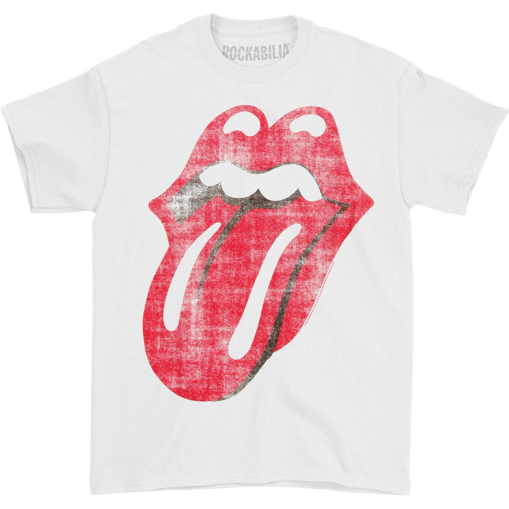 Classic Distressed Tongue On White T-shirt Hoodie, Sweatshirt | CiraTrend.com (Image 1)