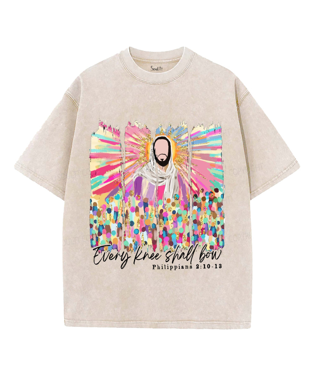 Every Knee Shall Bow Unisex Washed Christian T-shirt Hoodie, Sweatshirt | CiraTrend.com (Image 4)
