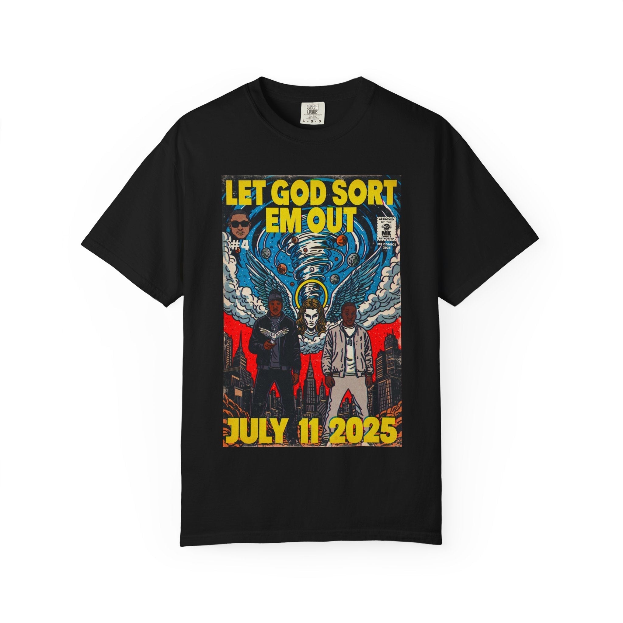 Let God Sort Em Out - Unisex Comfort Colors T-shirt Hoodie, Sweatshirt | CiraTrend.com (Image 1)