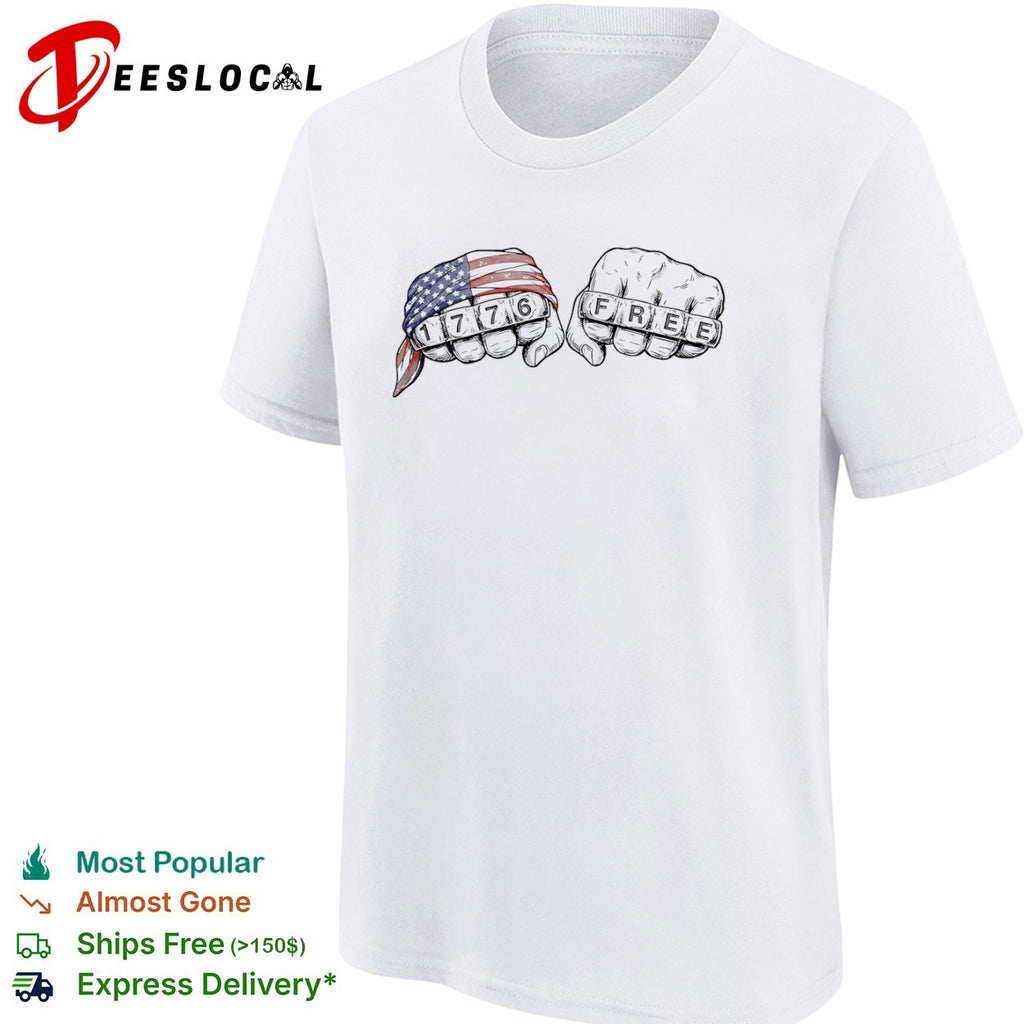 1776 Free American Flag Independence Day shirt
