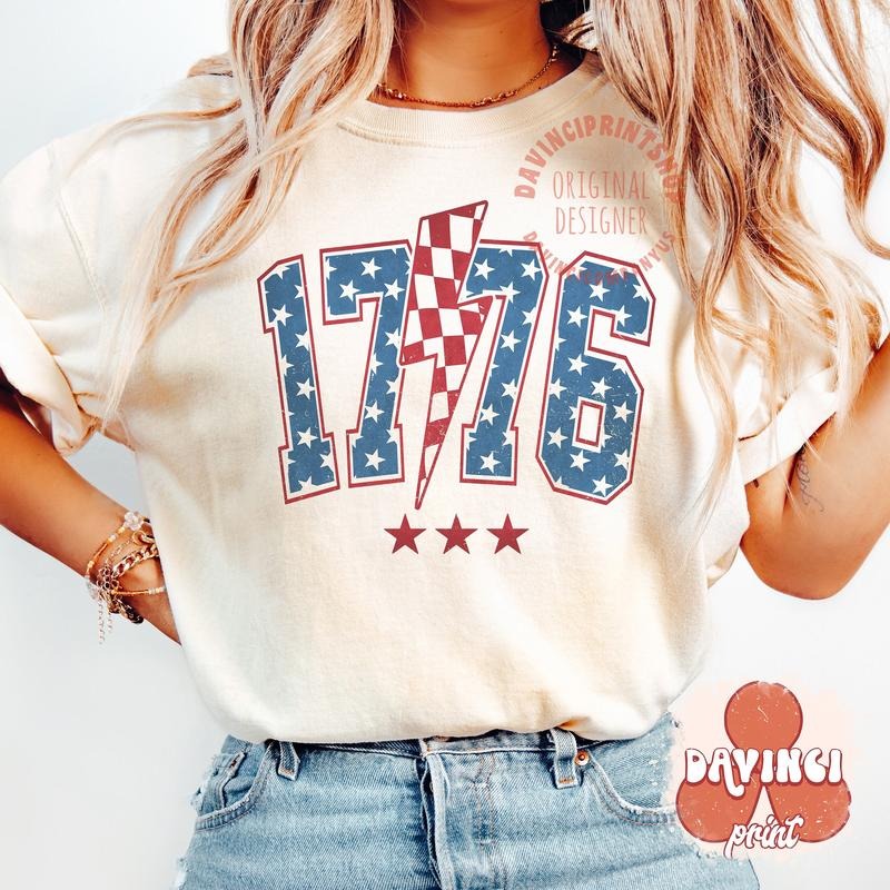 1776 Shirt 1776 America 4th Of July 4th Of July 4th Of July Fourth Of July T Shirt Design Cotton Top