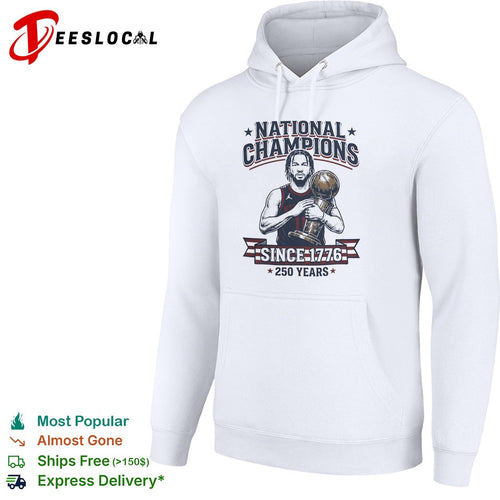 1776 national champions 250 years basketball trophy shirt