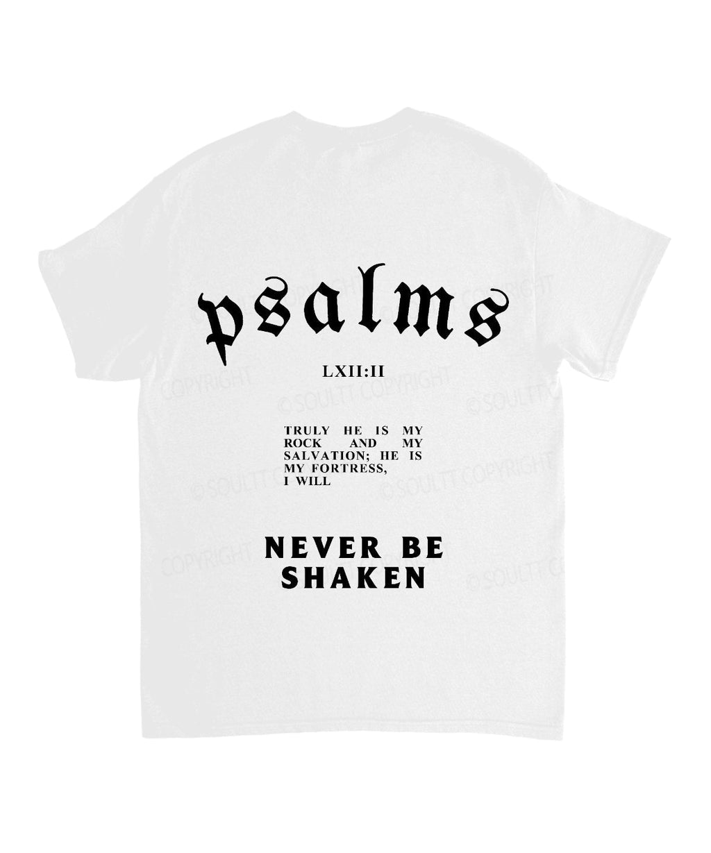 Never Be Shaken Double Sided Unisex Cotton Christian T-Shirt Hoodie, Sweatshirt | CiraTrend.com (Image 3)