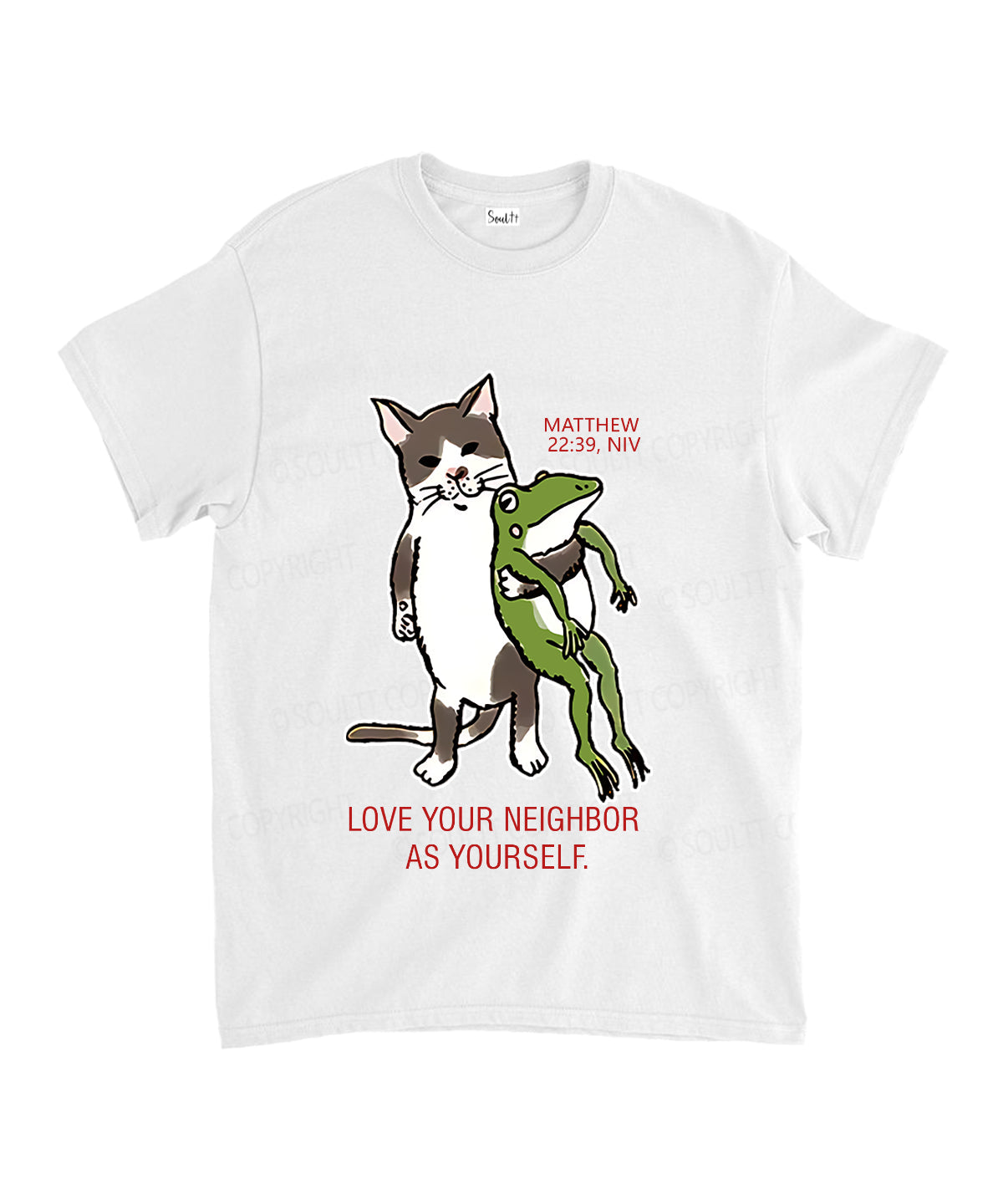 Love Your Neighbor Unisex Cotton Christian T-Shirt Hoodie, Sweatshirt | CiraTrend.com (Image 1)