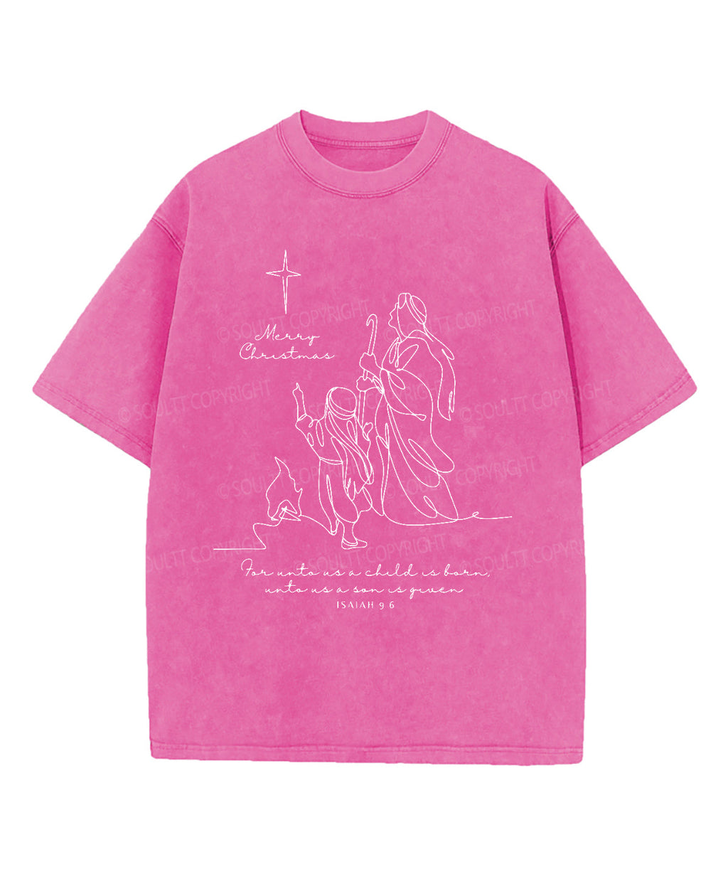 Merry Christmas Washed Christian T-shirt Hoodie, Sweatshirt | CiraTrend.com (Image 3)
