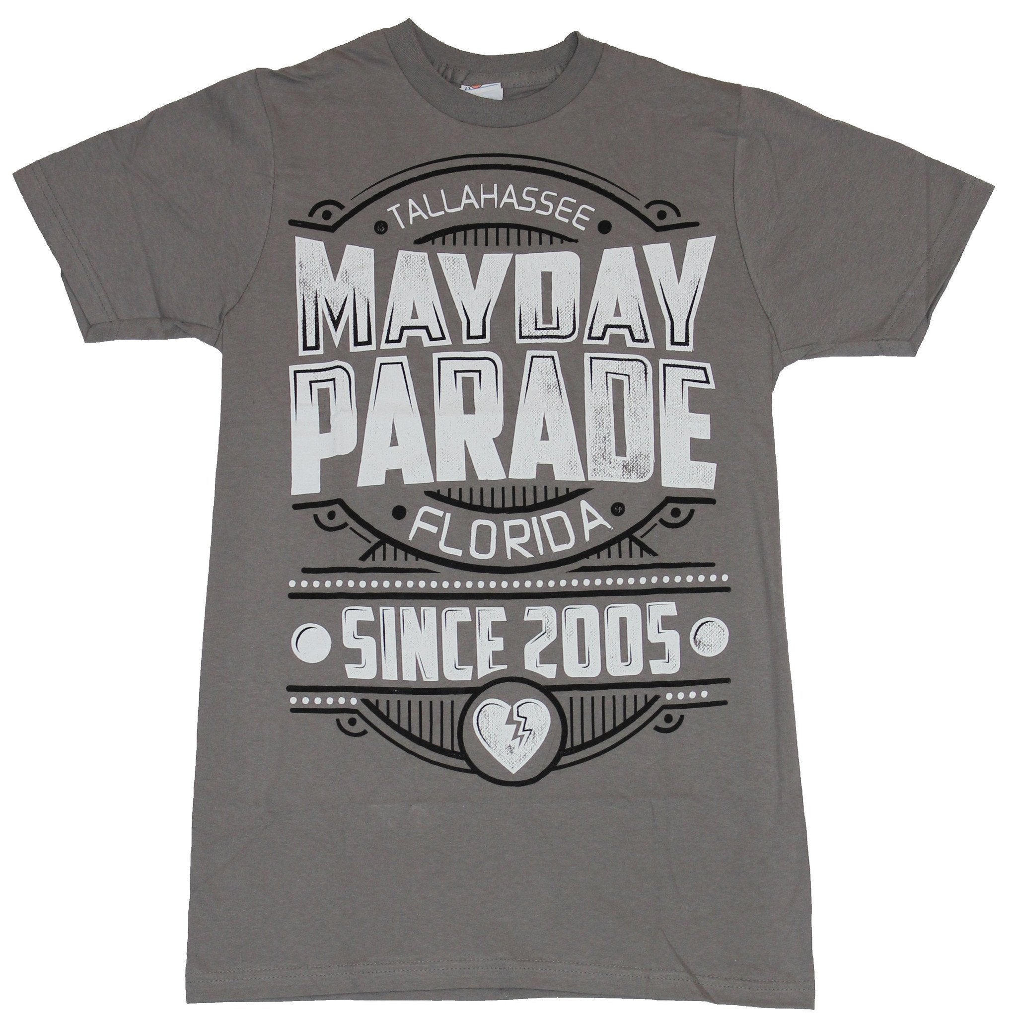 Mayday Parade Mens T-Shirt - Broken Heart Tallahasse Since 2005 Image Hoodie, Sweatshirt | CiraTrend.com