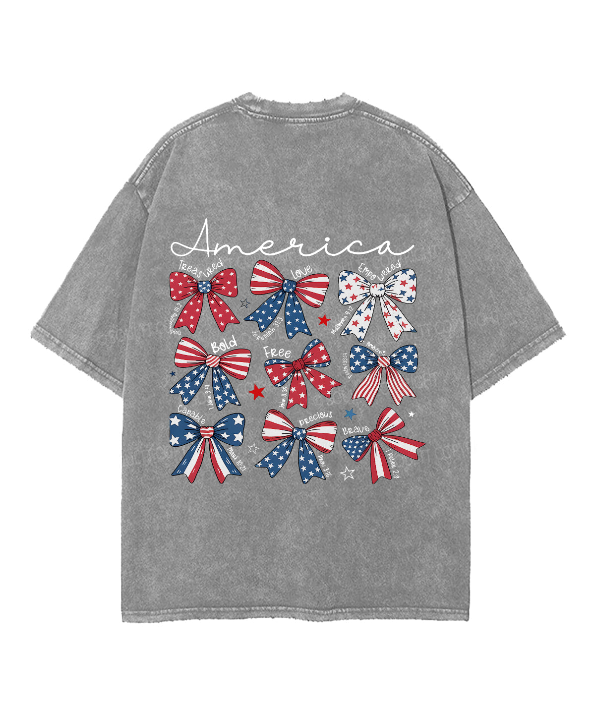America Double Sided Unisex Washed Christian T-shirt Hoodie, Sweatshirt | CiraTrend.com (Image 5)