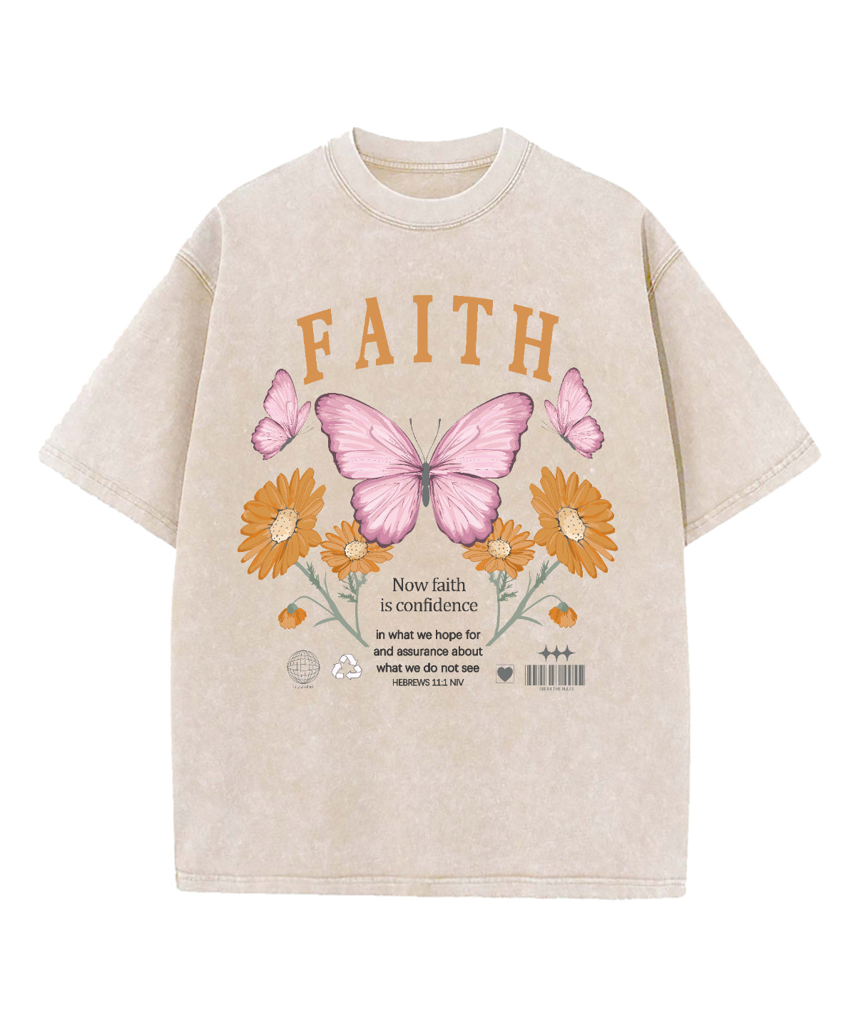 Now Faith Is Confidence Washed Christian T-shirt Hoodie, Sweatshirt | CiraTrend.com (Image 4)