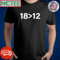 18 bigger than 12 shirt