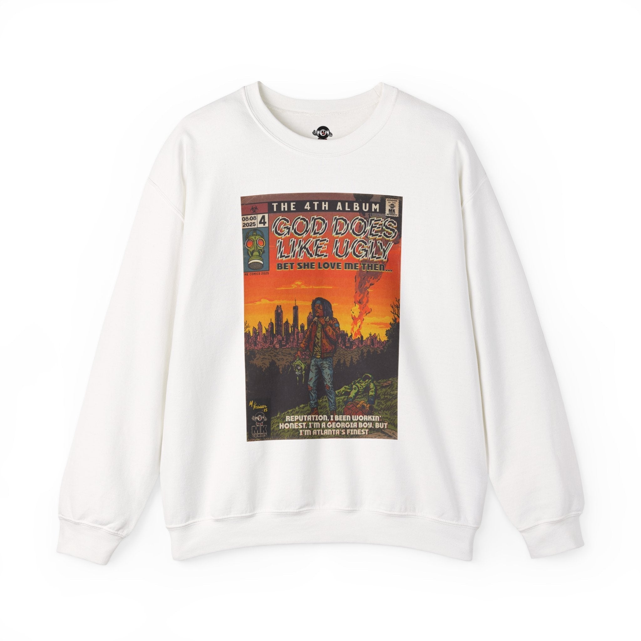 God Does Like Ugly - Unisex Heavy BlendÃ¢â€žÂ¢ Crewneck Sweatshirt T-Shirts, Hoodie | CiraTrend.com (Image 2)