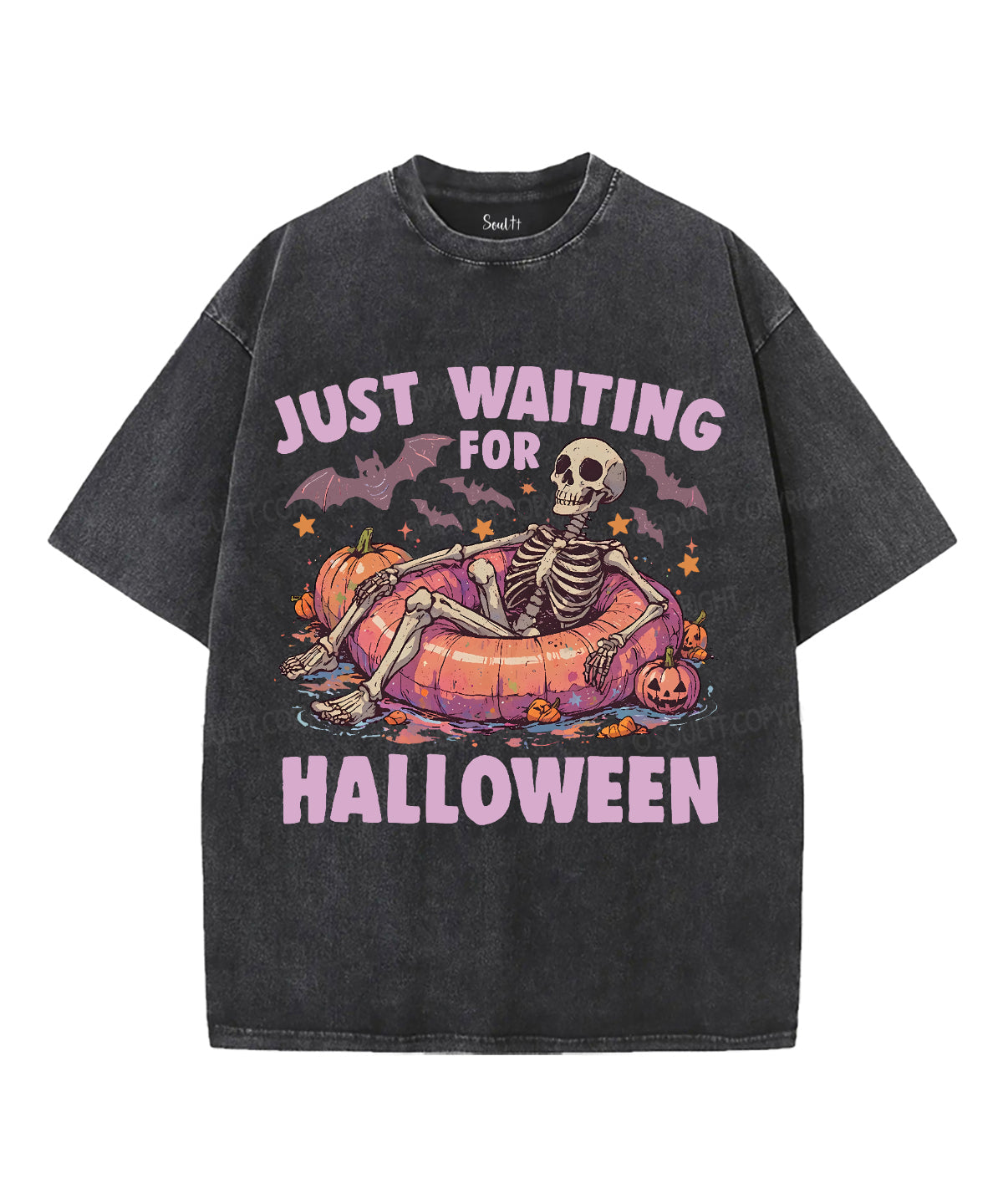 Just Waiting Halloween Washed Christian Style002 T-Shirts, Hoodie, Sweatshirt