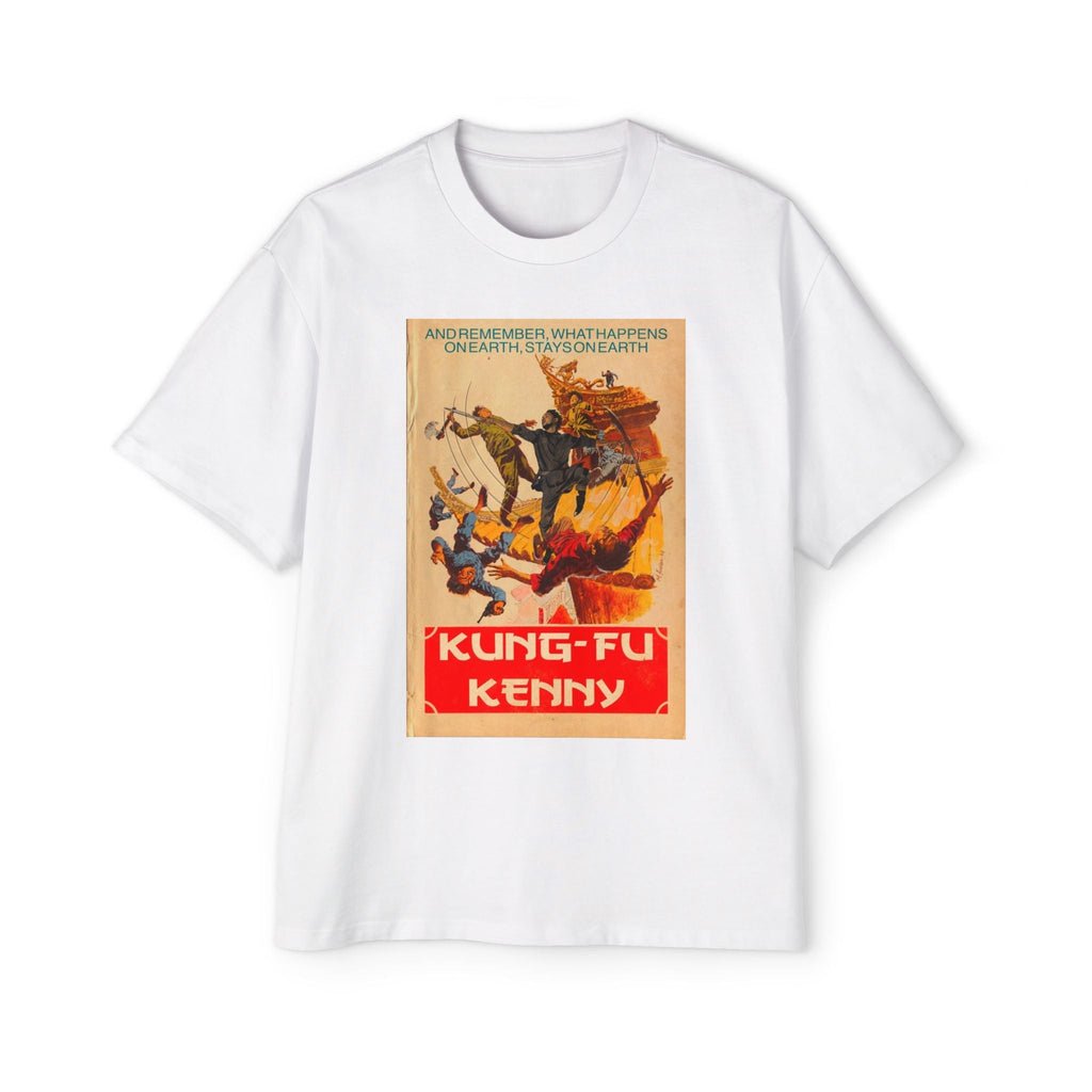 Kung-Fu Kenny - Men's Heavy Oversized Tee Hoodie, Sweatshirt | CiraTrend.com (Image 2)