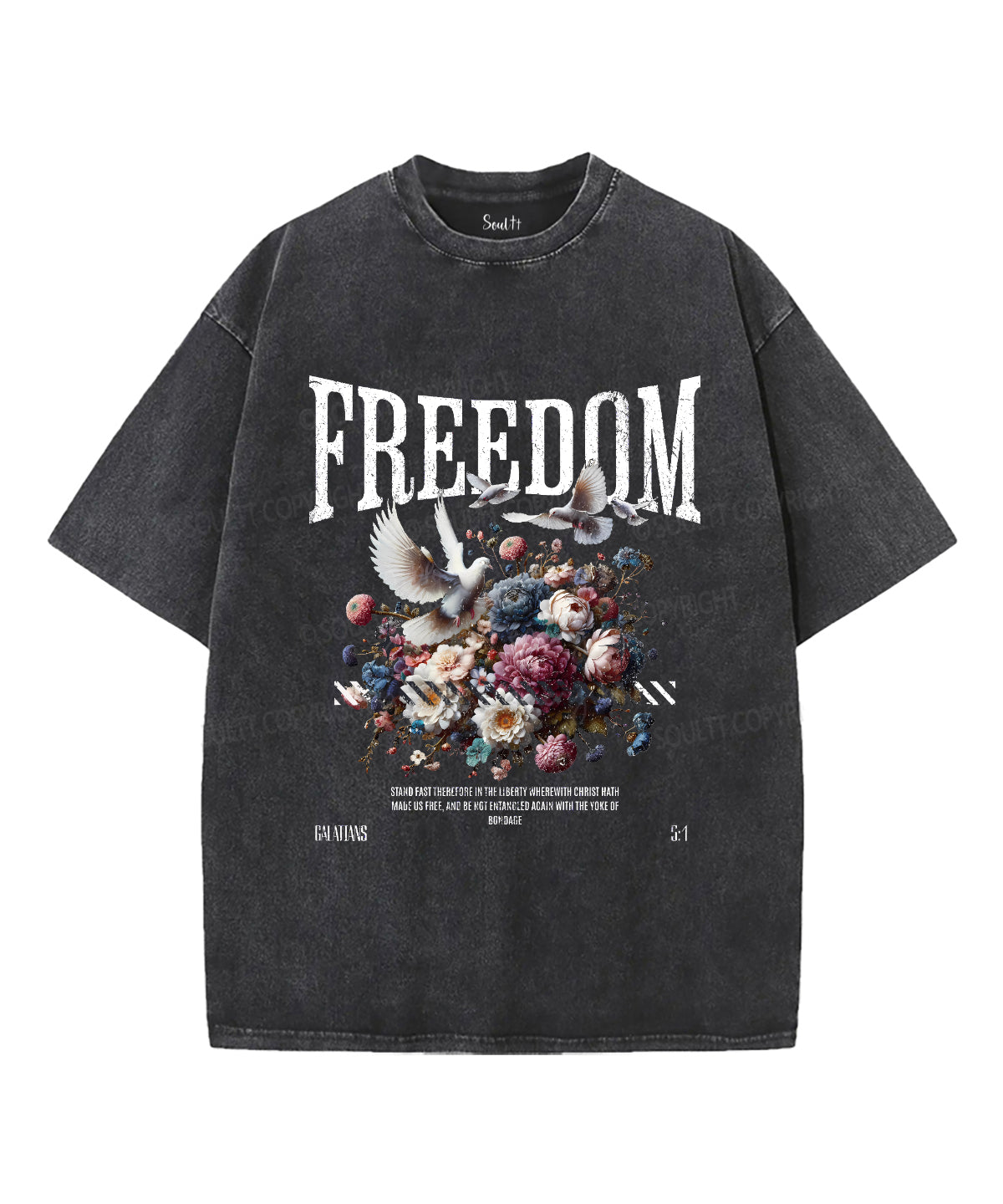 Freedom Unisex Washed Christian T-shirt Style001 Hoodie, Sweatshirt | CiraTrend.com (Image 2)