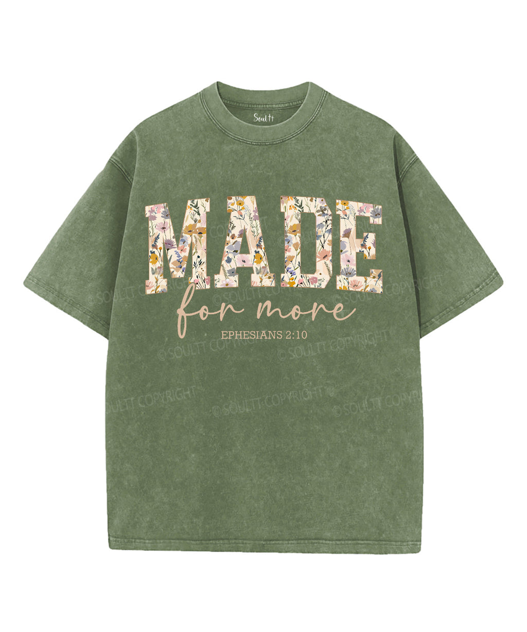 Made For More Unisex Washed Christian T-shirt Hoodie, Sweatshirt | CiraTrend.com (Image 1)