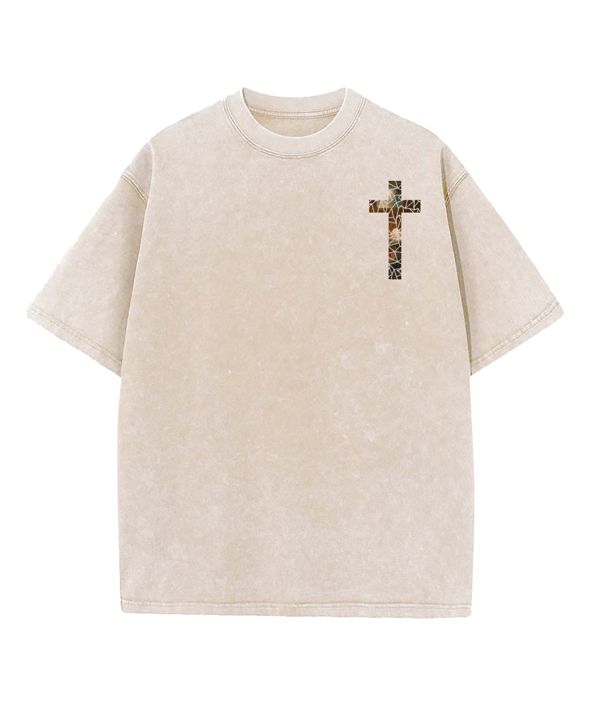 The Nativity God Turns Double Sided Washed Christian T-shirt Hoodie, Sweatshirt | CiraTrend.com (Image 2)