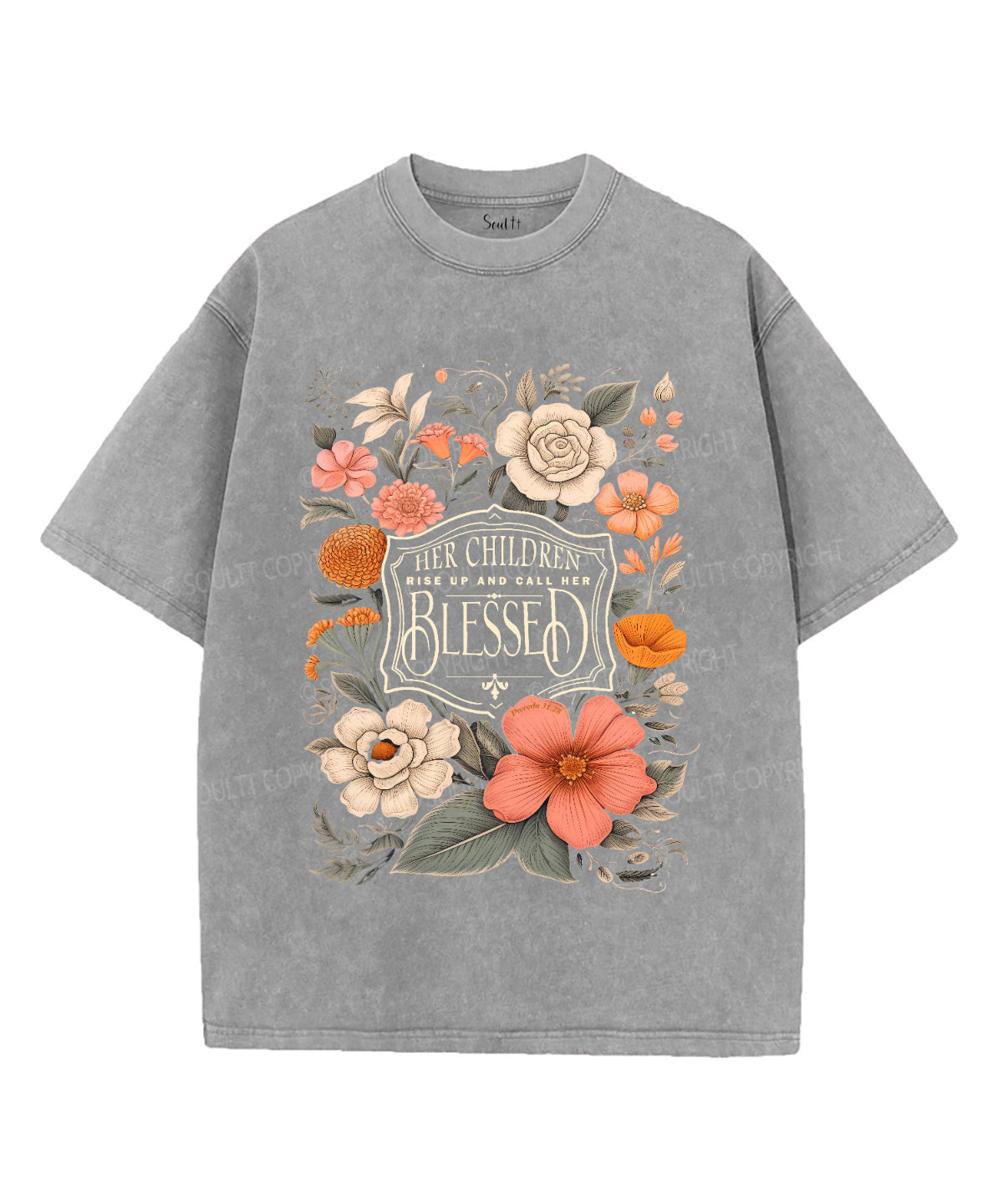 Her Children Arise Call Her Blessed Double Sided Washed Christian T-Shirts, Hoodie, Sweatshirt