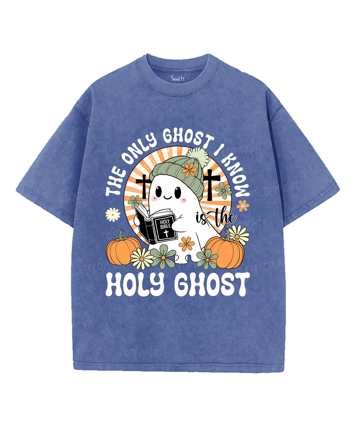 The Only Ghost Unisex Washed Christian T-shirt Style003 Hoodie, Sweatshirt | CiraTrend.com (Image 3)