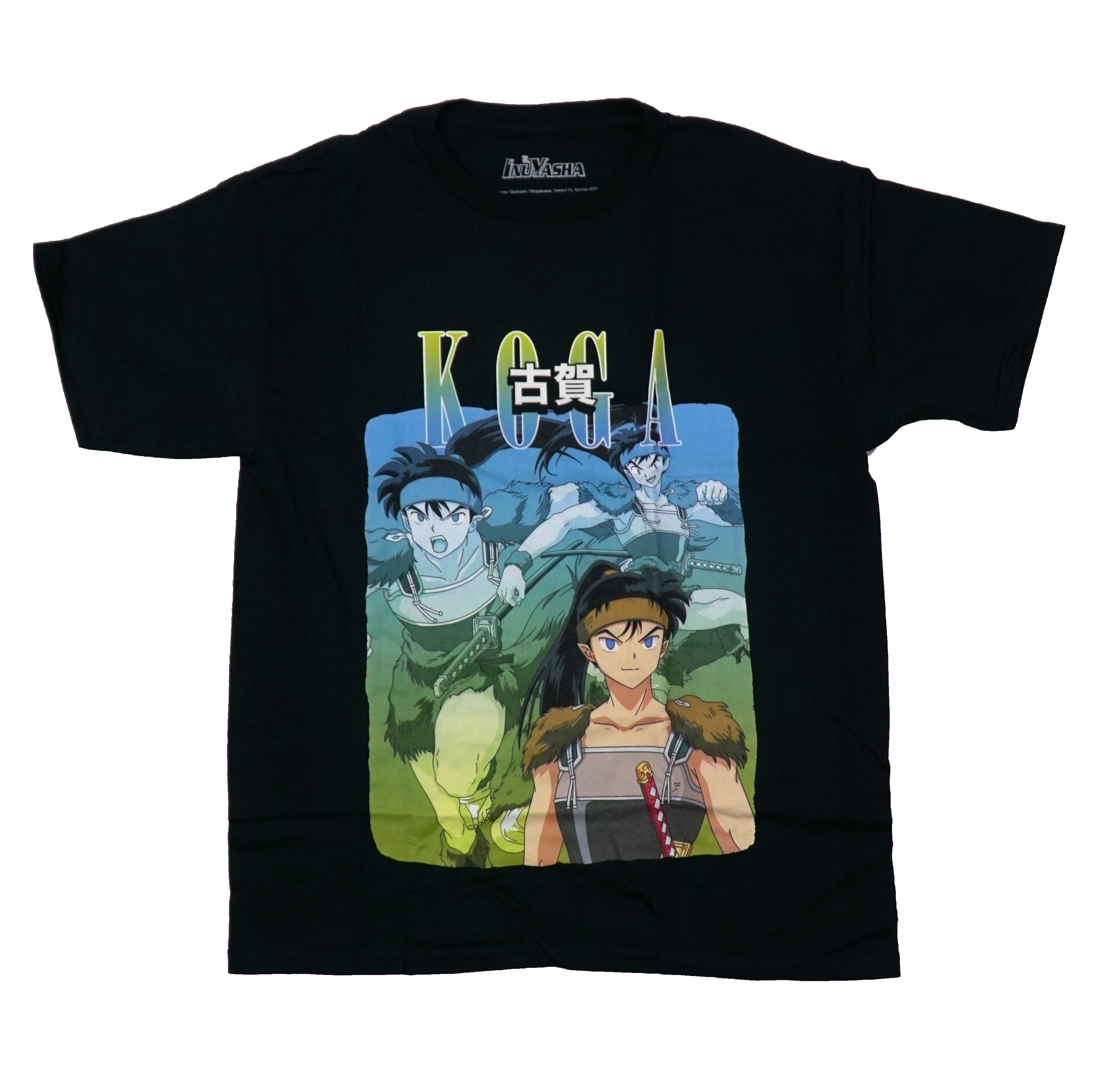Inuyasha Mens T-Shirt - 3 Versions of Koga Under Kanji Name Hoodie, Sweatshirt | CiraTrend.com