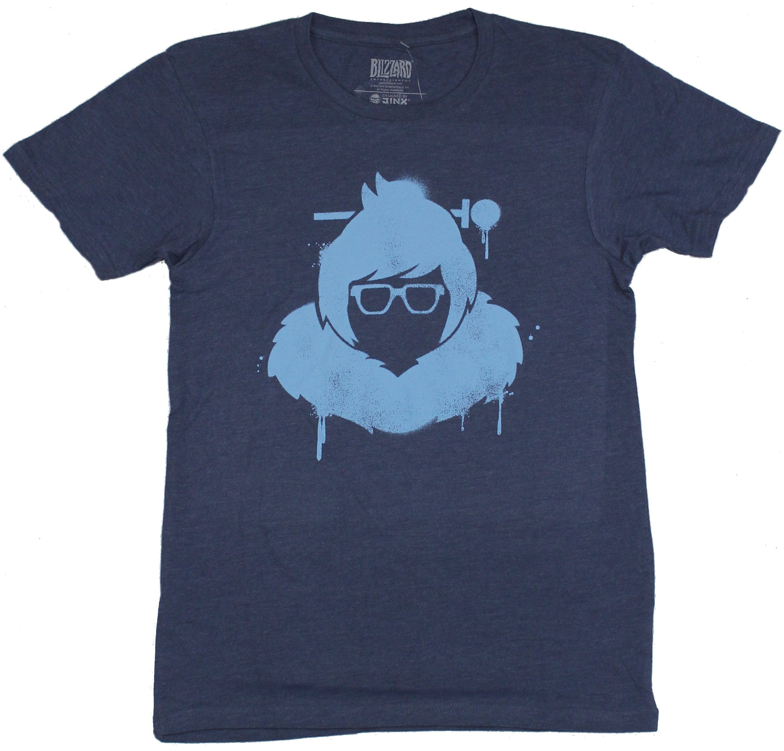 Overwatch Mens T-Shirt - Mei Simple Spray Face Image Hoodie, Sweatshirt | CiraTrend.com