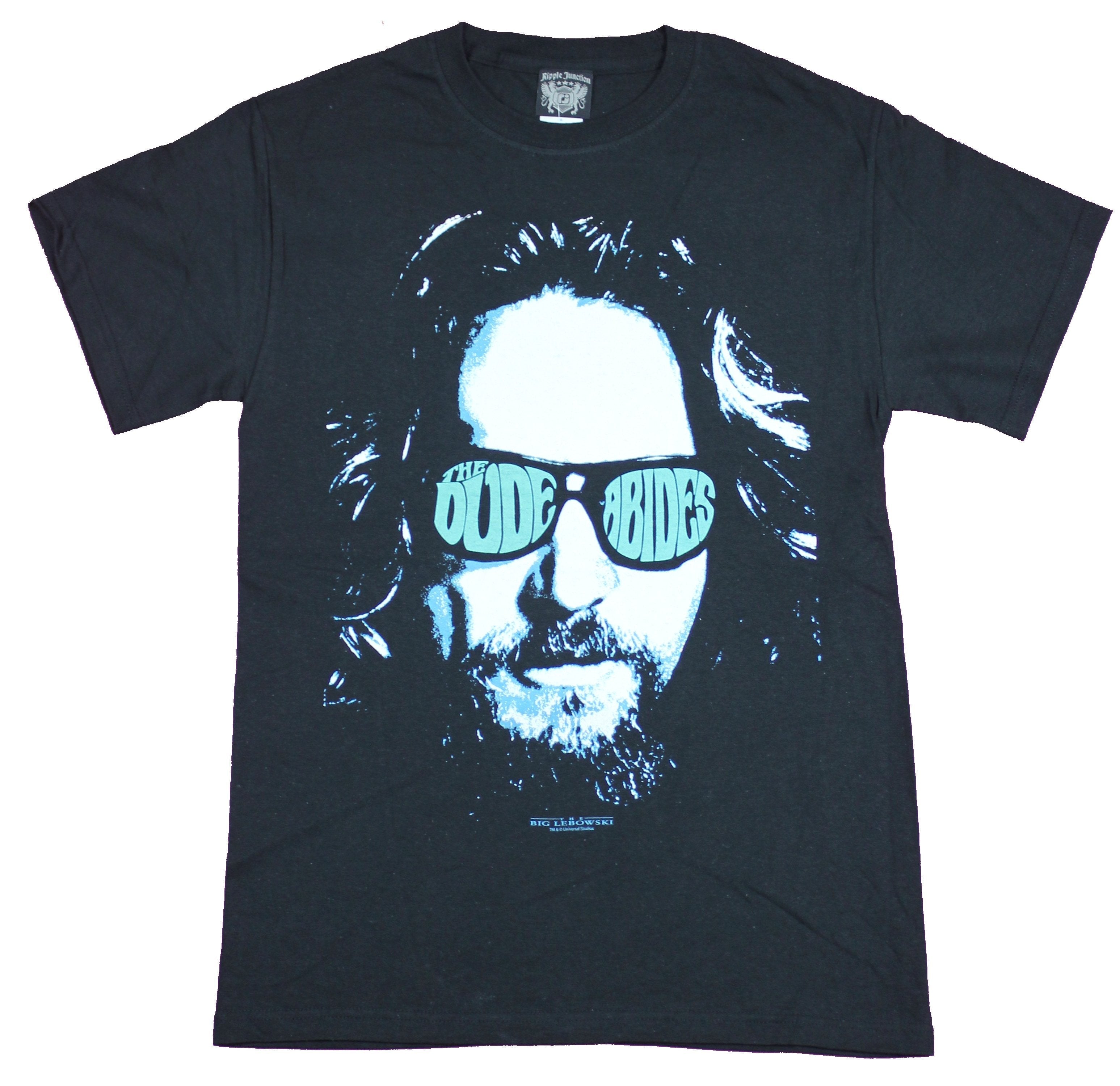 Big Lebowski Dude Abides Glasses Image T-Shirts, Hoodie, Sweatshirt