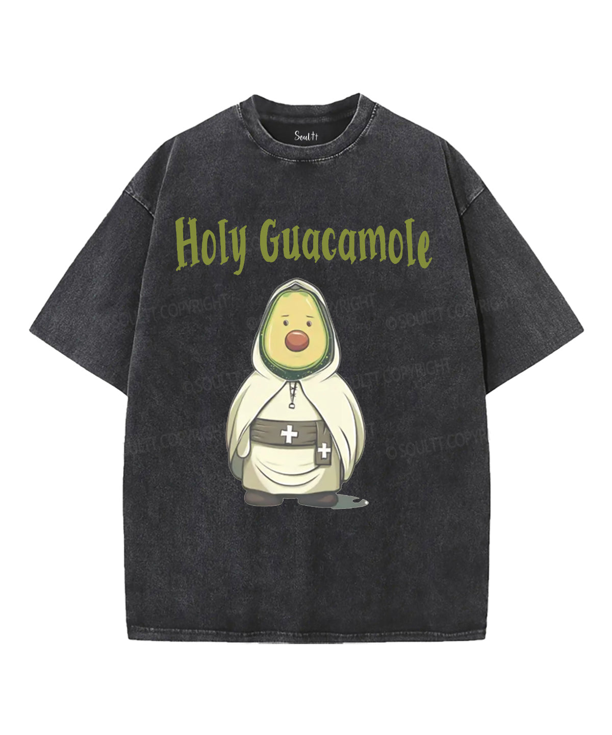 Holy Guacamole Unisex Washed Christian T-shirt Hoodie, Sweatshirt | CiraTrend.com (Image 1)