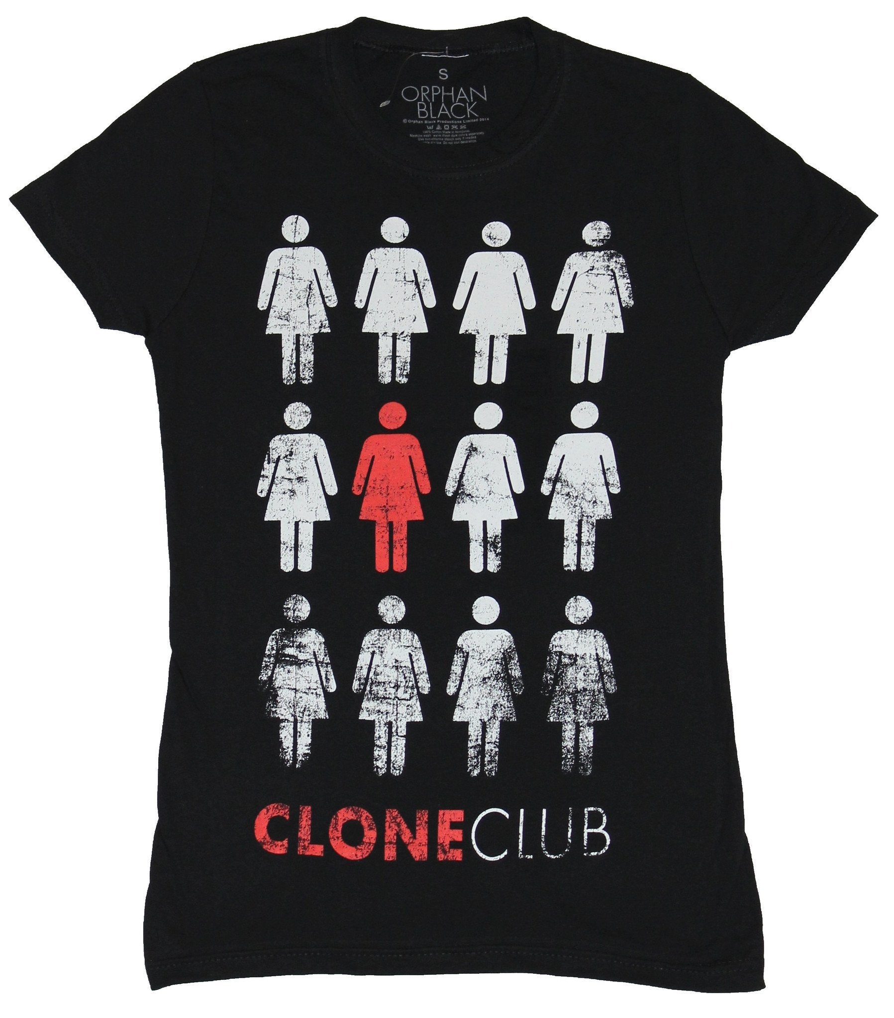 Orphan Black Girls Juniors T-Shirt - Clone Club Distressd One Red Clone Image Hoodie, Sweatshirt | CiraTrend.com